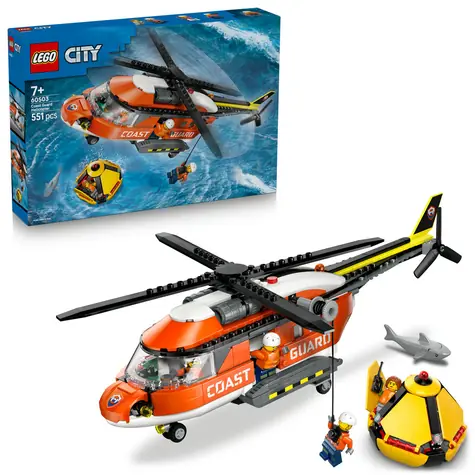 LEGO® City 60503 Helikoptéra pobrežnej hliadky / Počet dielikov: 551 / od 7 rokov