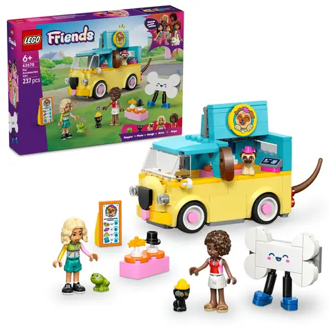 LEGO® Friends 42678 Dodávka s doplnkami pre miláčikov / Počet dielikov: 237 / od 6 rokov