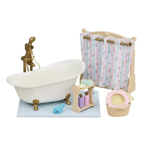 Sylvanian Families Kúpeľňový set s vaňou a sprchou / od 3 rokov