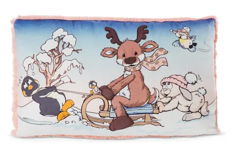 Nici vankúš Winter Friends 43x25 cm /GREEN kolekcia/ od 0 rokov