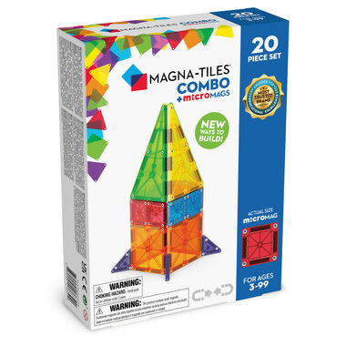 ROZBALENÉ MAGNA-TILES® Magnetická stavebnica - Combo 20 ks / od 3 rokov / rozbalené