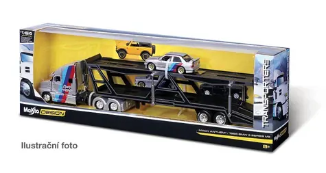 Maisto Design Transporters - Kamión s auto prepravníkom (náhodný mix modelov) / 1:64 / od 8 rokov