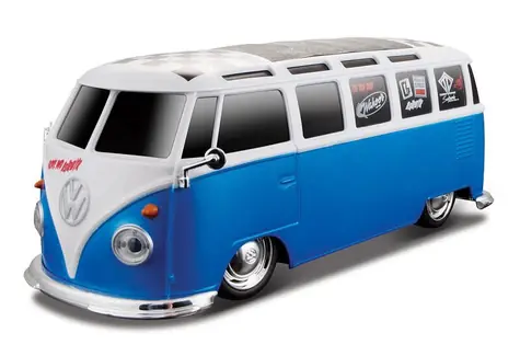 Maisto RC Volkswagen Van Samba modrá / 1:24 / RC Auto / diaľkové ovládanie / 2.4 GHz / vek: 5+
