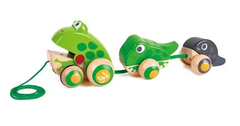 Hape Ťahačka - Rodina žabičiek / od 12 mesiacov 