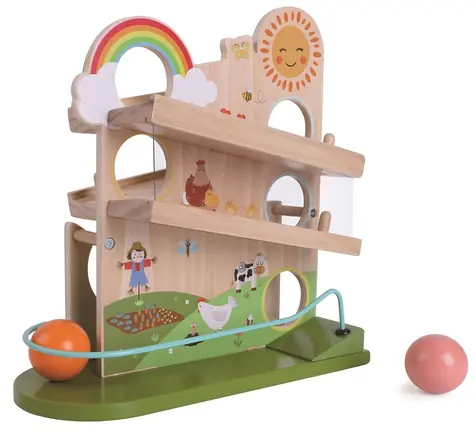 2Kids Toys Guličková dráha Štastná farma / od 18 mesiacov