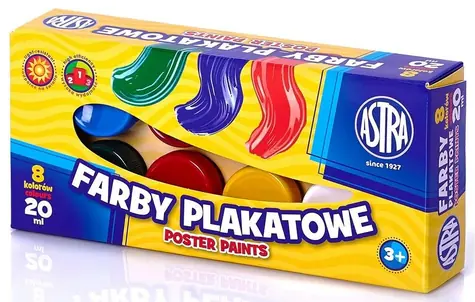 ASTRA Temperové farby 8x20ml / od 3 rokov