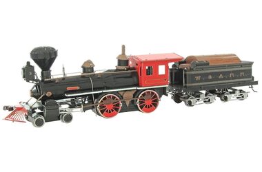 Metal Earth 3D puzzle Wild West: 4-4-0 Lokomotíva / Počet dielikov: 98 / od 14 rokov