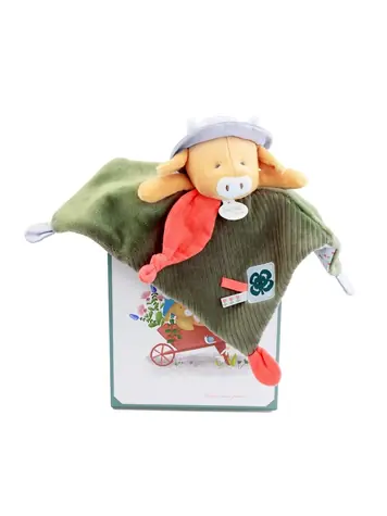 Doudou Darčeková sada Plyšový muchláčik kravička Aneth 27 cm / od 0 mesiacov