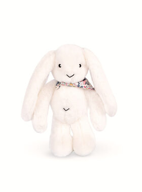Doudou Plyšový zajačik so šatkou 35 cm biely / od 0 mesiacov