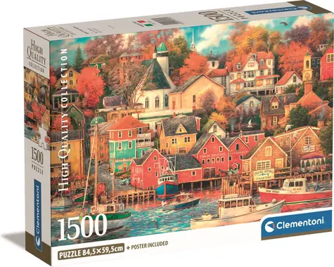 Clementoni PUZZLE Prístav dobrých časov / 1500 dielikov / od 14 rokov