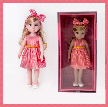 PLEJO Bábika v červených šatách 38 cm / od 3 rokov