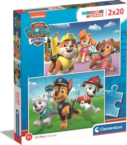 Clementoni PUZZLE Tlapková patrola / 2x20 dielikov / od 3 rokov
