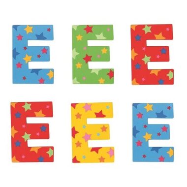 Bigjigs Toys Hviezdičkové písmenko E / od 3 rokov