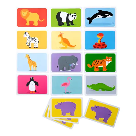 Bigjigs Toys Snap! Divé zvieratká Pexeso / od 3 rokov