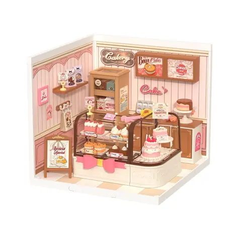 Robotime 3D drevená skladačka miniatúra domčeku Cukráreň Tasty