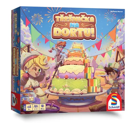 Asmodee Čerešnička na torte / Počet hráčov: 2-4 / Dĺžka hry: 20 minút / od 6 rokov