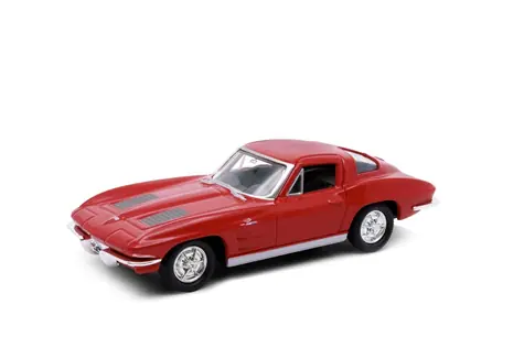 Welly 1963 Chevrolet Corvette 1:34 červená