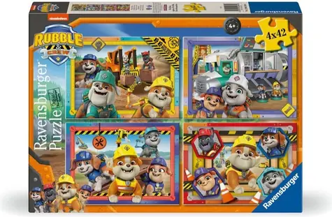 Ravensburger 120041894 Rubble a jeho partia 4x42 dielikov / vek od: 4 rokov / verzia: medzinárodná