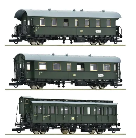 Roco 6200131 3dielna súprava vedľajšieho vlaku DR III / mierka H0 (1:87) / dĺžka 466 mm / od 15 rokov