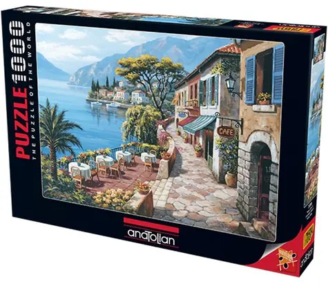 ANATOLIAN Puzzle Pohľad na kaviareň II. / 1000 dielikov / od 12 rokov
