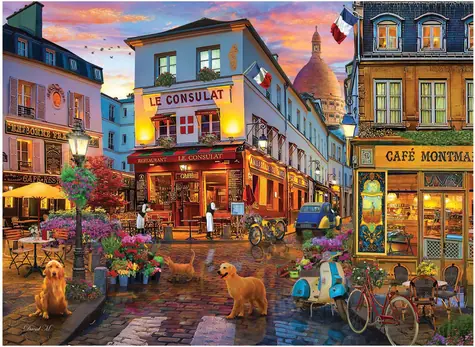 ANATOLIAN Puzzle Kaviareň Montmartre / 1000 dielikov / od 14 rokov