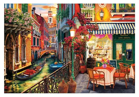 ANATOLIAN Puzzle Káva v Benátkach / 2000 dielikov / od 12 rokov