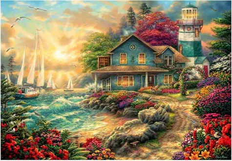 ANATOLIAN Puzzle Východ slnka na pobreží / 2000 dielikov / od 12 rokov