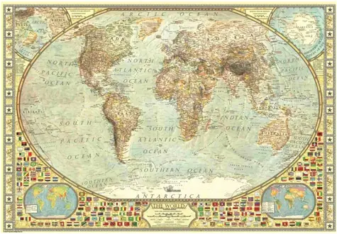 ANATOLIAN Puzzle Mapa sveta / 2000 dielikov / od 12 rokov