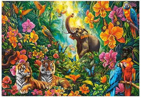 Castorland 105427-2 Puzzle Rozkvitnutá džungľa / 1000 dielikov / od 9 rokov
