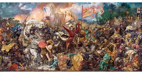 Castorland 400409-2 Puzzle Art Collection: Bitka pri Grunwalde / 4000 dielikov / od 9 rokov