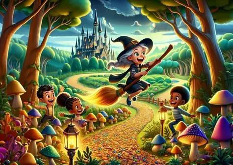 ART PUZZLE 35412 Puzzle Roztomilá čarodejnica / 100 dielikov / od 5 rokov