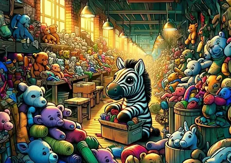 ART PUZZLE 35410 Puzzle Továreň na hračky / 100 dielikov / od 5 rokov