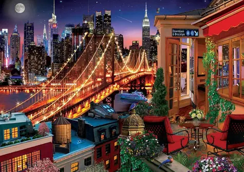 ART PUZZLE 5376 Puzzle Brooklyn z terasy / 1500 dielikov / od 15 rokov