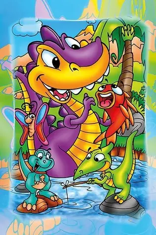 ART PUZZLE 5857 Drevené puzzle Dinosaury na rybách / 16 dielikov / od 3 rokov