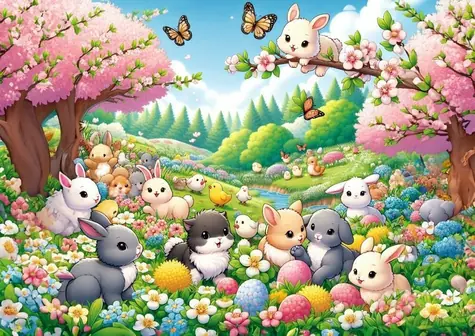 ART PUZZLE 35046 Puzzle Stretnutie zajačikov / 25 dielikov / od 3 rokov