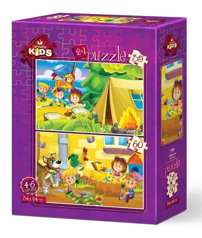 ART PUZZLE 5584 Puzzle Prázdninové potešenie / 35 +60 dielikov / od 4 rokov