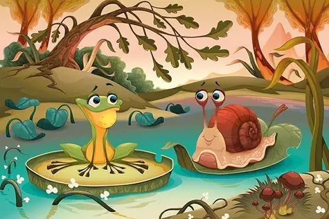 ART PUZZLE 5885 Drevené puzzle Kamoši od jazera / 50 dielikov / od 5 rokov