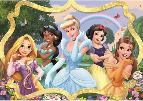 Clementoni 25058 Puzzle Disney princeznej: V záhrade 104 dielikov / od 6 rokov