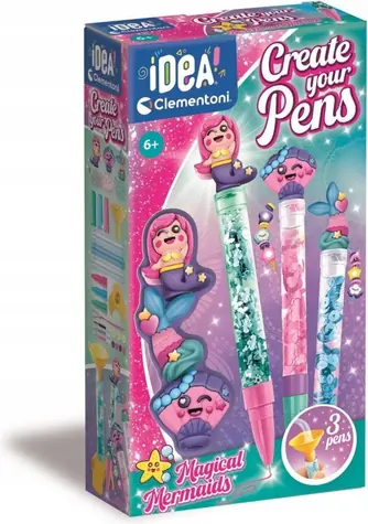Clementoni IDEA Kreatívna súprava na výrobu pier Morské víly / od 6 rokov