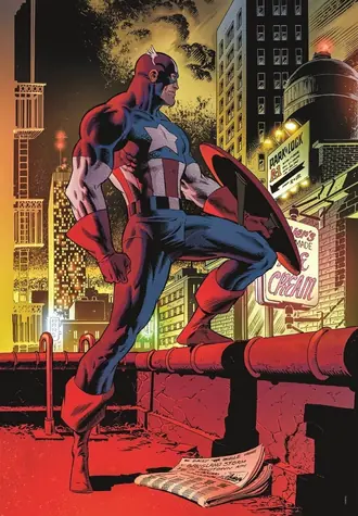 Clementoni 37049 Puzzle MARVEL: Kapitán Amerika 1000 dielikov / od 10 rokov