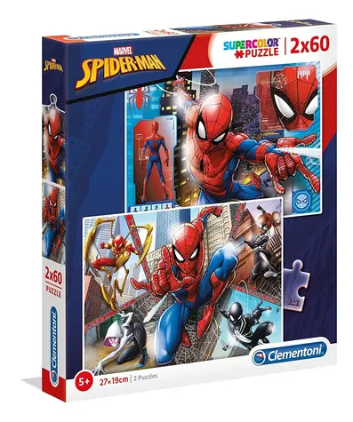Clementoni 21608 Puzzle Spiderman: Do akcie 2x60 dielikov / od 5 rokov