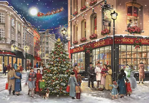 Clementoni 39925 Puzzle Vianočná prechádzka 1000 dielikov