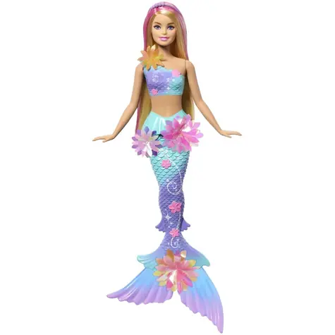 Mattel Barbie kúzelná kvetinová morská panna - BLONDÝNKA / od 3 rokov