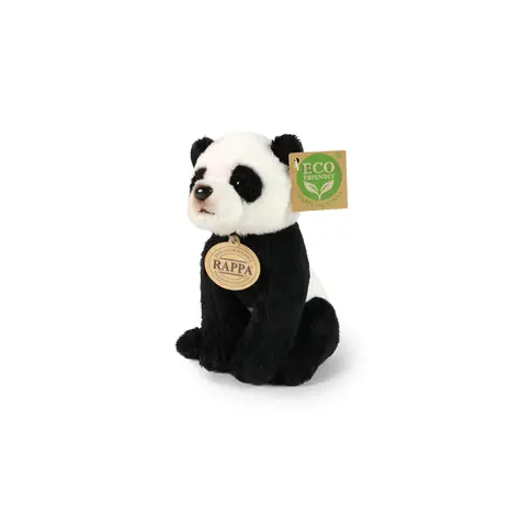 Rappa Plyšová panda sediaca 15 cm / ECO-FRIENDLY / od 0 mesiacov