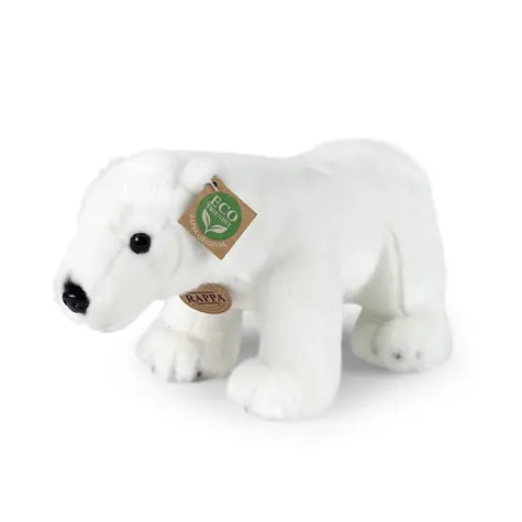 Rappa Plyšový medveď ľadový stojaci 30 cm / ECO-FRIENDLY / od 0 mesiacov