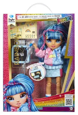 MGA Rainbow High Junior FASHION bábika v rockovej kapele - Skyler / od 4 rokov