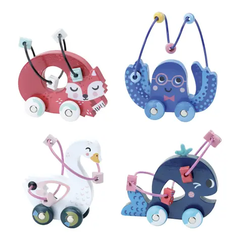 Vilac Drevený minilabyrint 1ks labuť / od 18 mesiacov