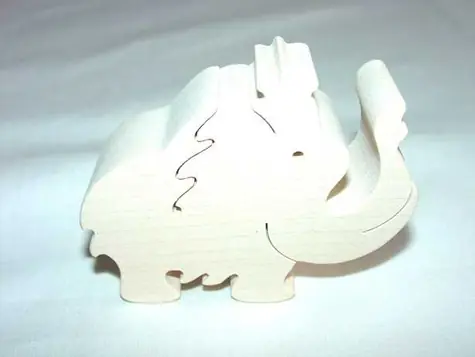 Fauna Drevené zvieratko mamut / od 3 rokov