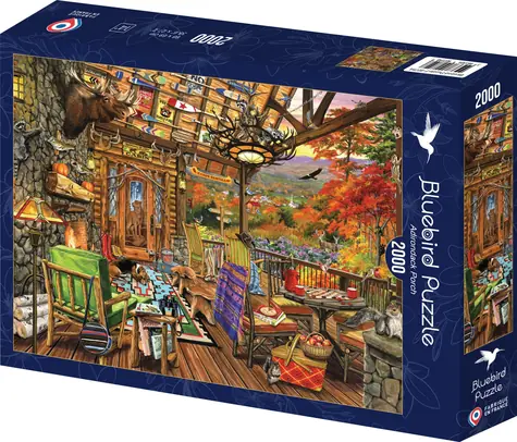 BlueBird Puzzle Adirondacková veranda / 2000 dielikov / od 14 rokov