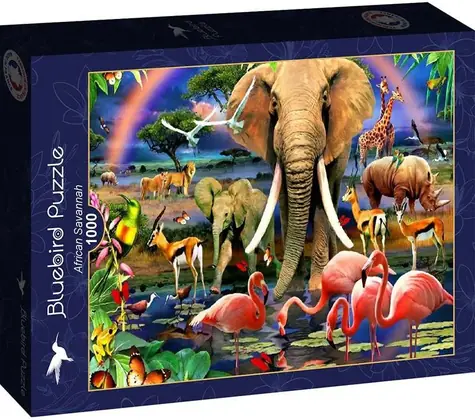 BlueBird Puzzle Africká savana / 1000 dielikov / od 14 rokov